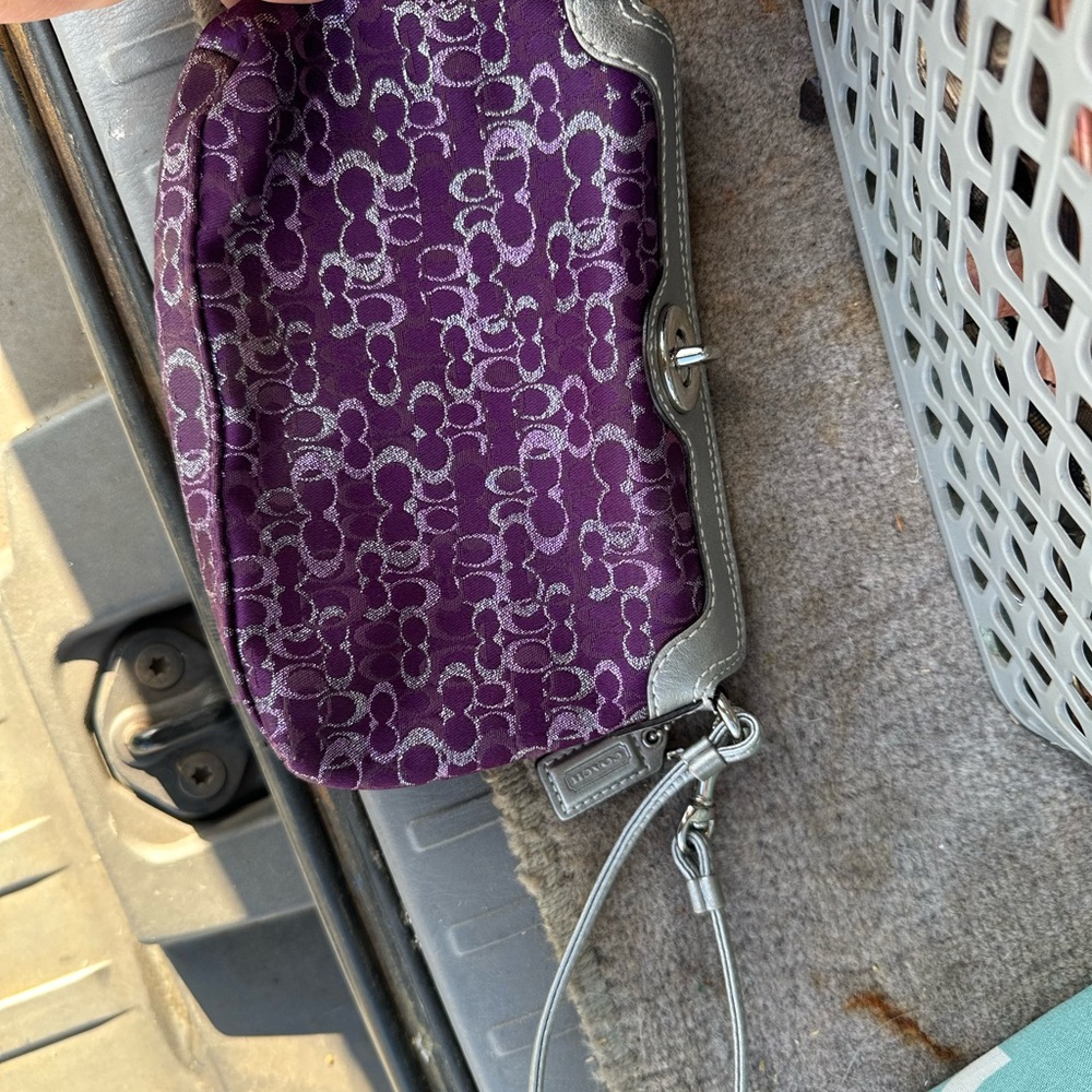 Coach Purple and Silver Women's Bag